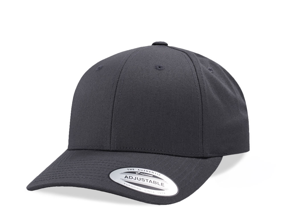 Yupoong Basic Gray Curved Snapback Hat