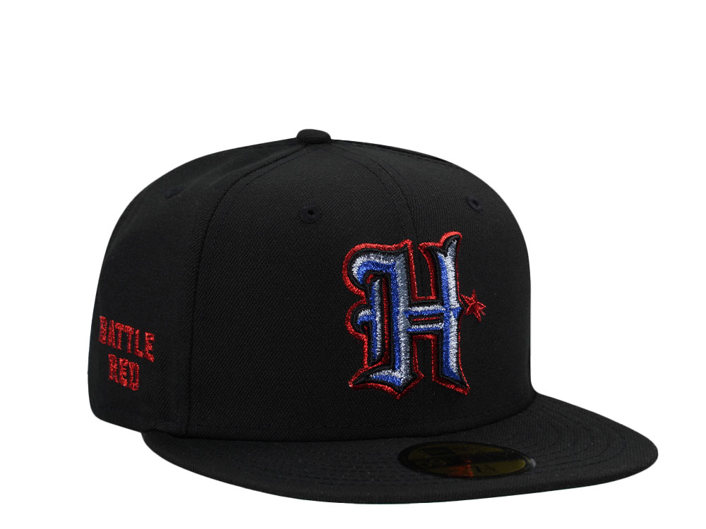 New Era Houston Texans Battle Red Black Metallic Edition 59Fifty Fitted Cap