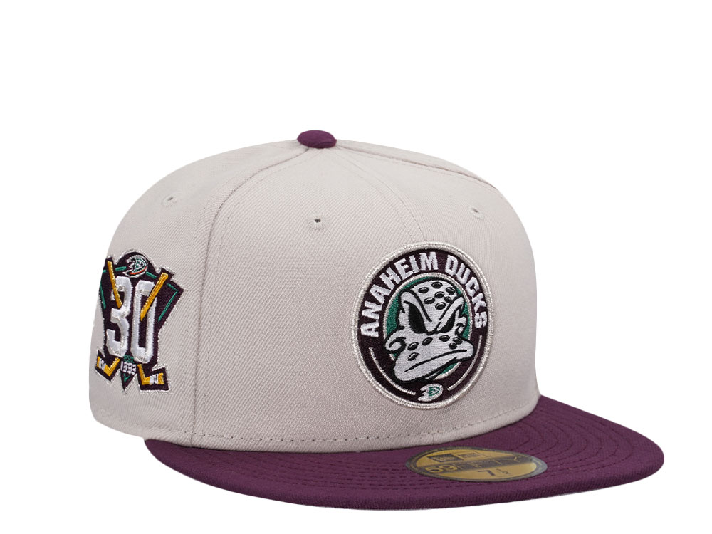 New Era Anaheim Ducks 30th Anniversary Stone Two Tone Edition 59Fifty Fitted Cap