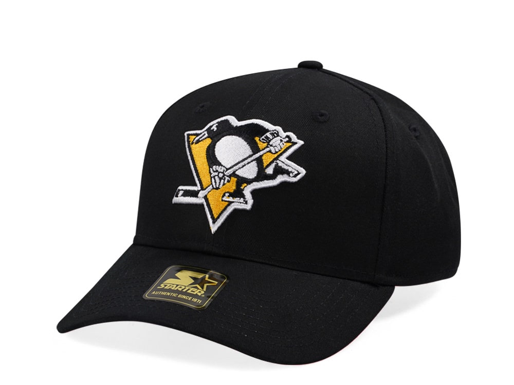 Starter Pittsburgh Penguins Score Cotton Twill Curved Snapback Hat