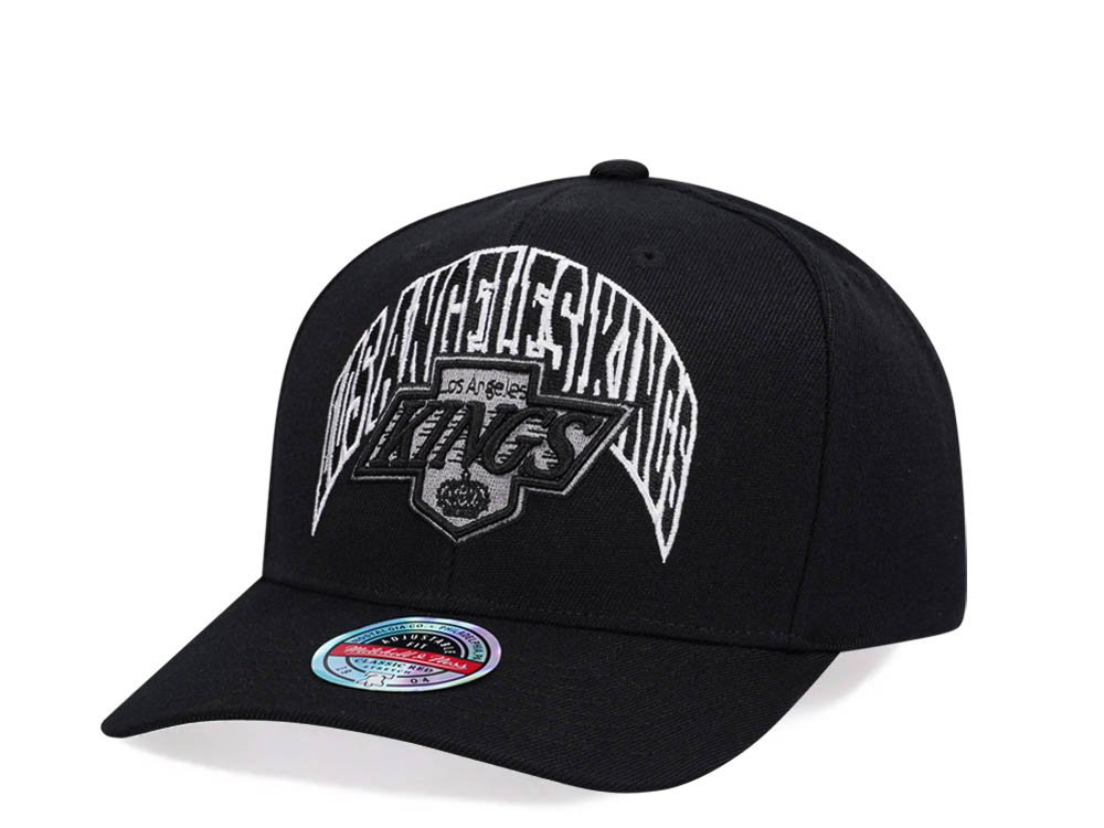 Mitchell & Ness Los Angeles Kings Letterman Type Hardwood Classic Red Flex Snapback Cap