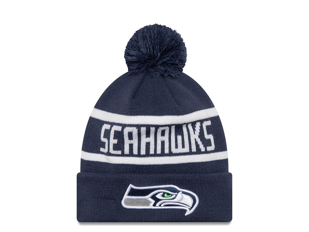 New Era Seattle Seahawks On The Cuff Navy Mütze