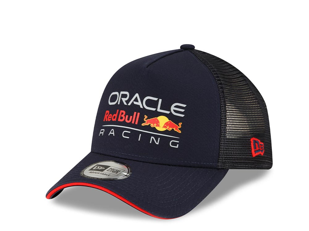 New Era Red Bull Racing Navy 9Forty A Frame Trucker Snapback Cap