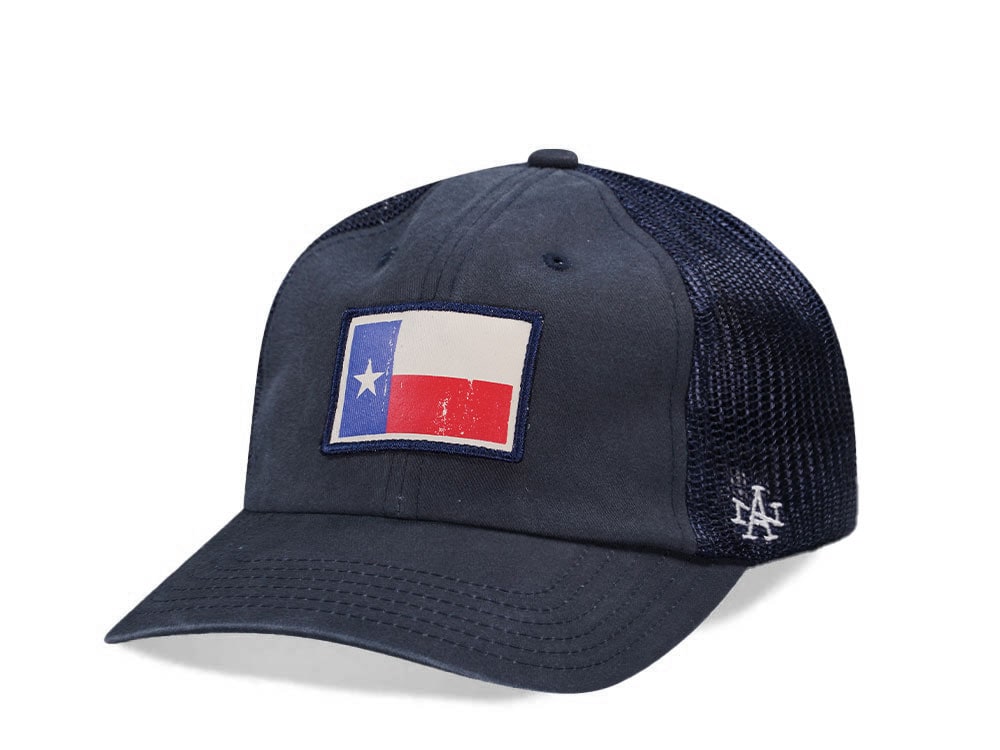 American Needle Texas Badger Navy Trucker Strapback Cap