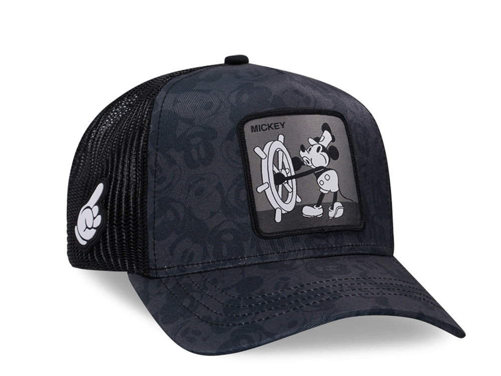 Capslab Disney Mickey Mouse Black Grey Trucker Snapback Cap