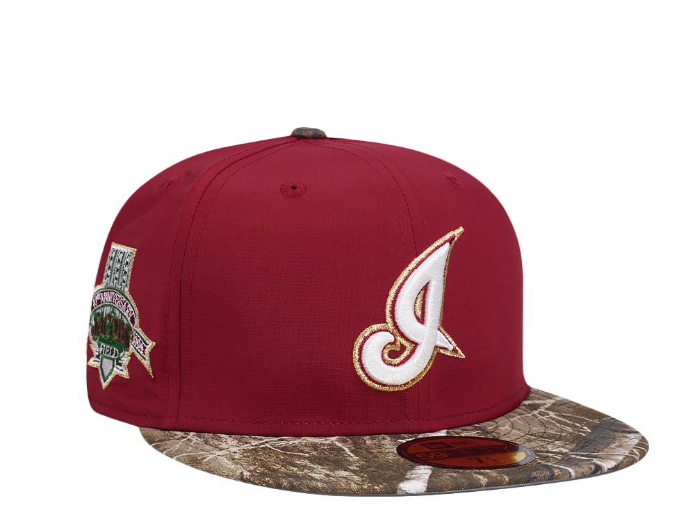 New Era Cleveland Indians Jacobs Field Ripstop Real Tree Two Tone Edition 59Fifty Fitted Cap