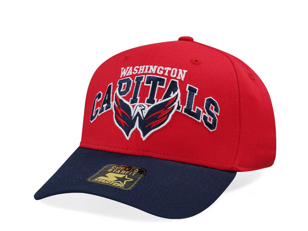 Starter Washington Capitals Crowd Pleaser Edition Red Curved Snapback Cap