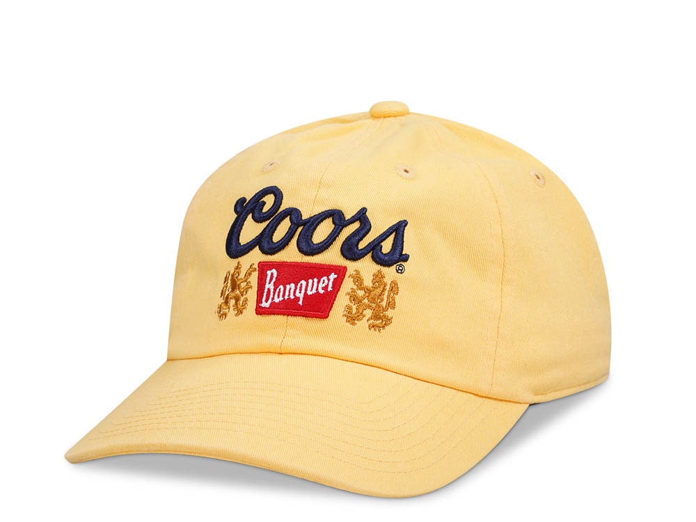 American Needle Miller Coors Ballpark Yellow Strapback Cap