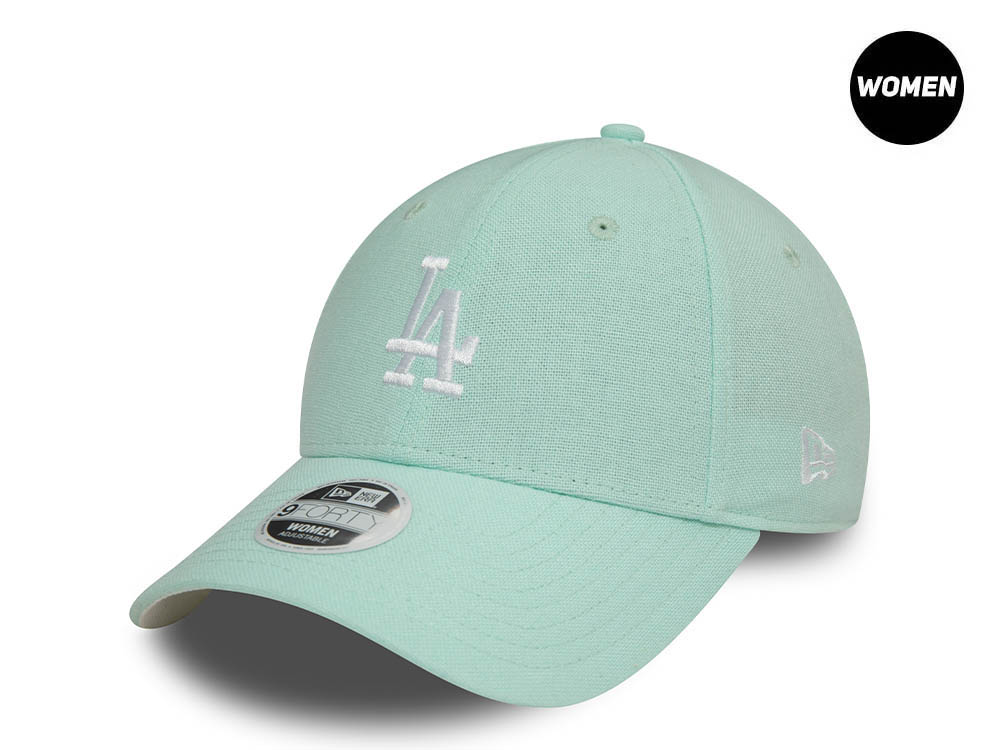 New Era Los Angeles Dodgers Teal Linen Womens 9Forty Strapback Cap