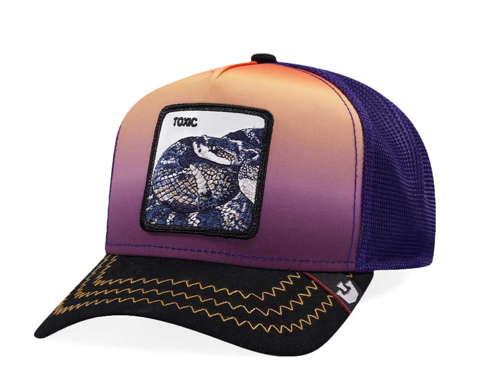 Goorin Bros Snake Toxic Purple Trucker Snapback Cap