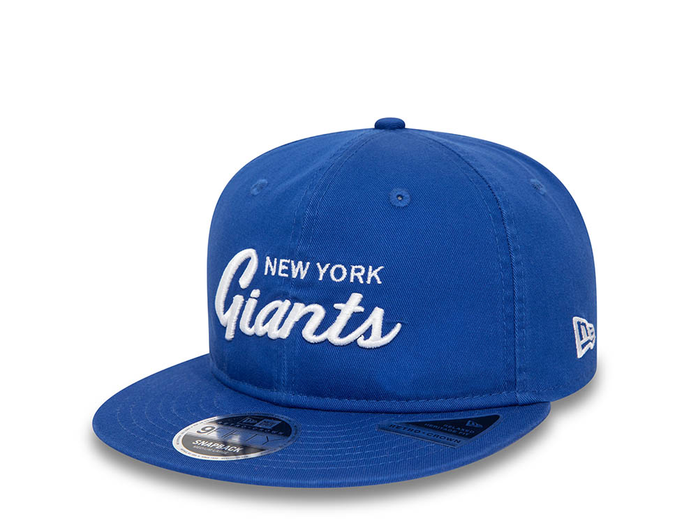 New Era New York Giants Retro Royal Blue 9Fifty Retro Crown Snapback Cap