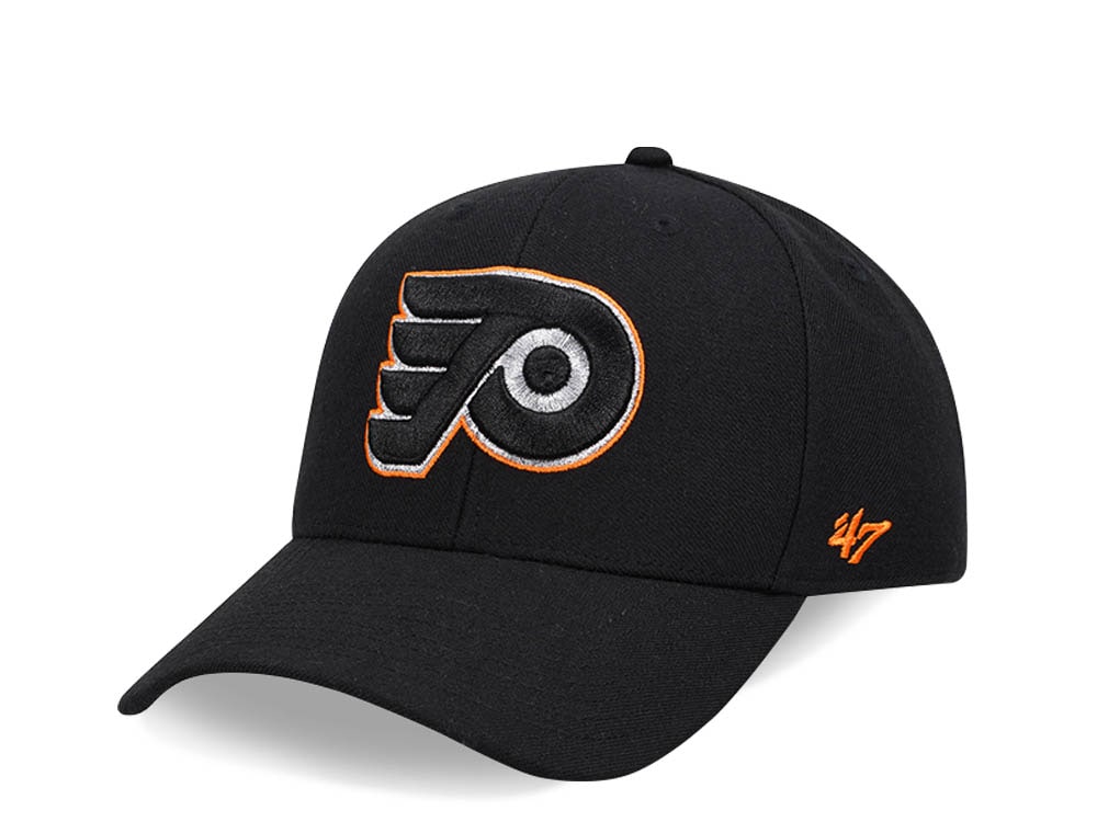 47Brand Philadelphia Flyers Black Metallic MVP Snapback Cap