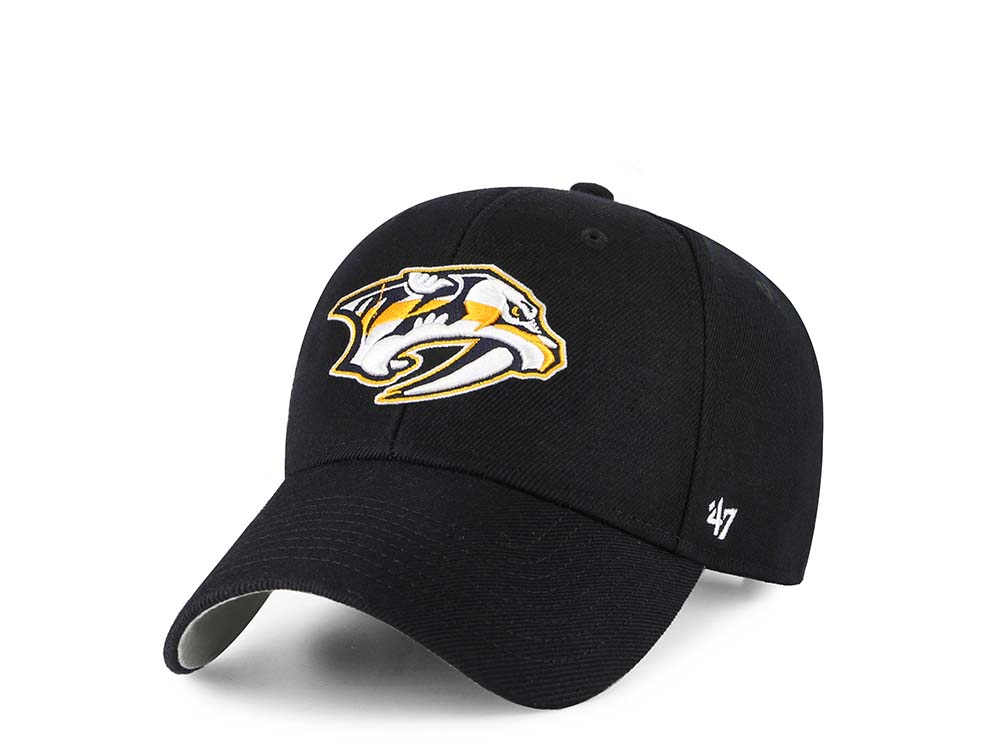 47Brand Nashville Predators Classic Black Strapback Cap