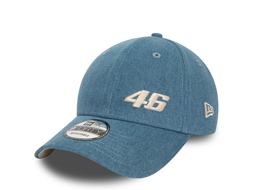 New Era Vr46 Denim Blue 9Forty Snapback  Cap