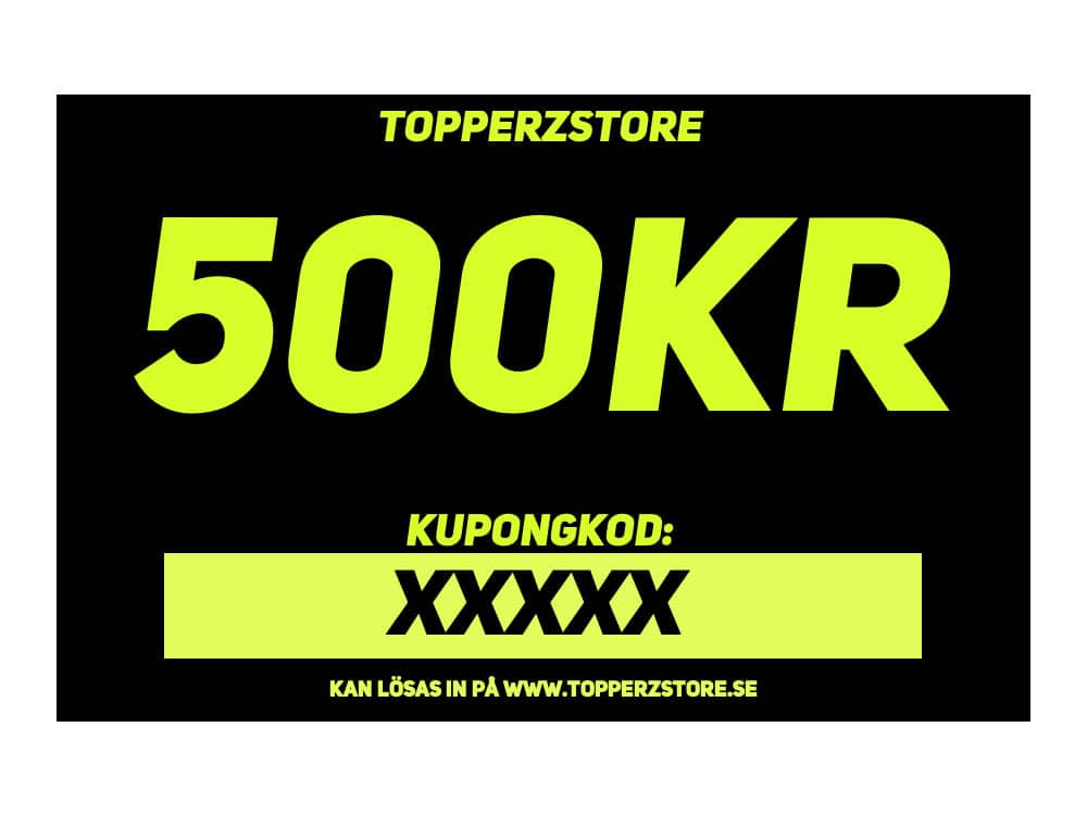 TOPPERZSTORE presentkort 500 SEK