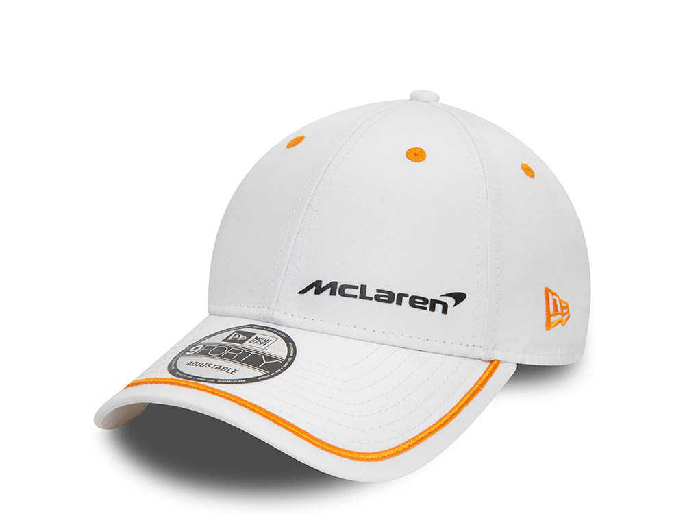 New Era Mclaren Automotive Contrast Piping White 9Forty Snapback  Cap