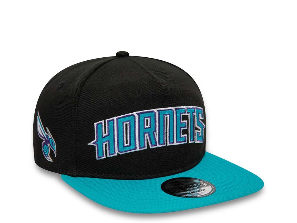 New Era Charlotte Hornets Two Tone A Frame Golfer Snapback Cap