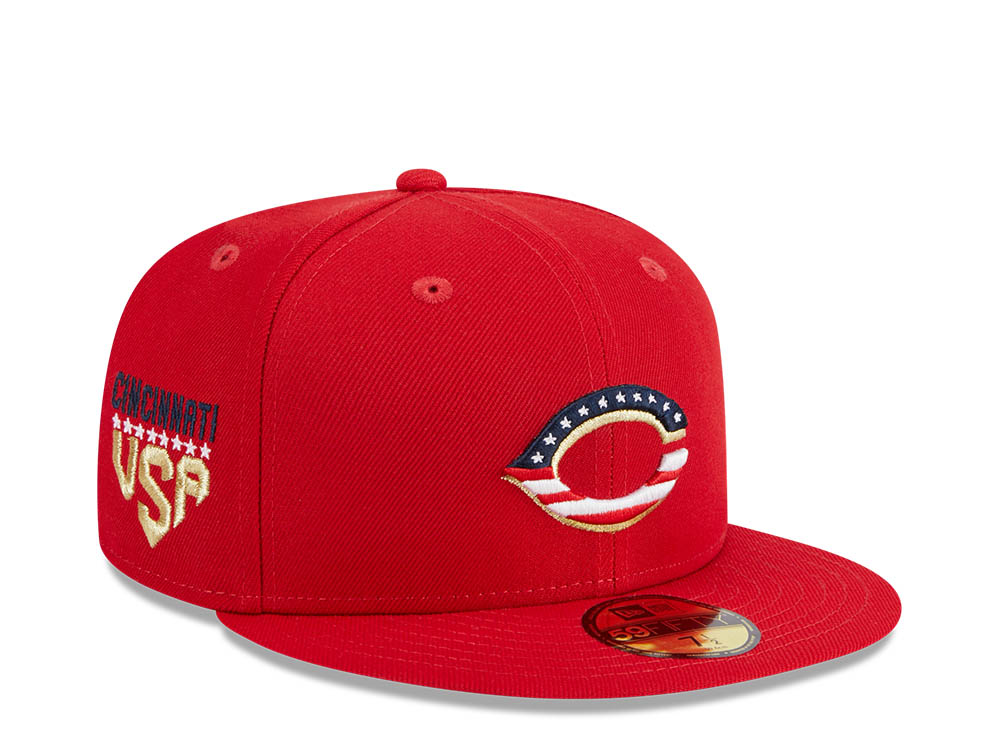 New Era Cincinnati Reds 4th of July 23 Authentic On-Field 59Fifty Fitted Cap