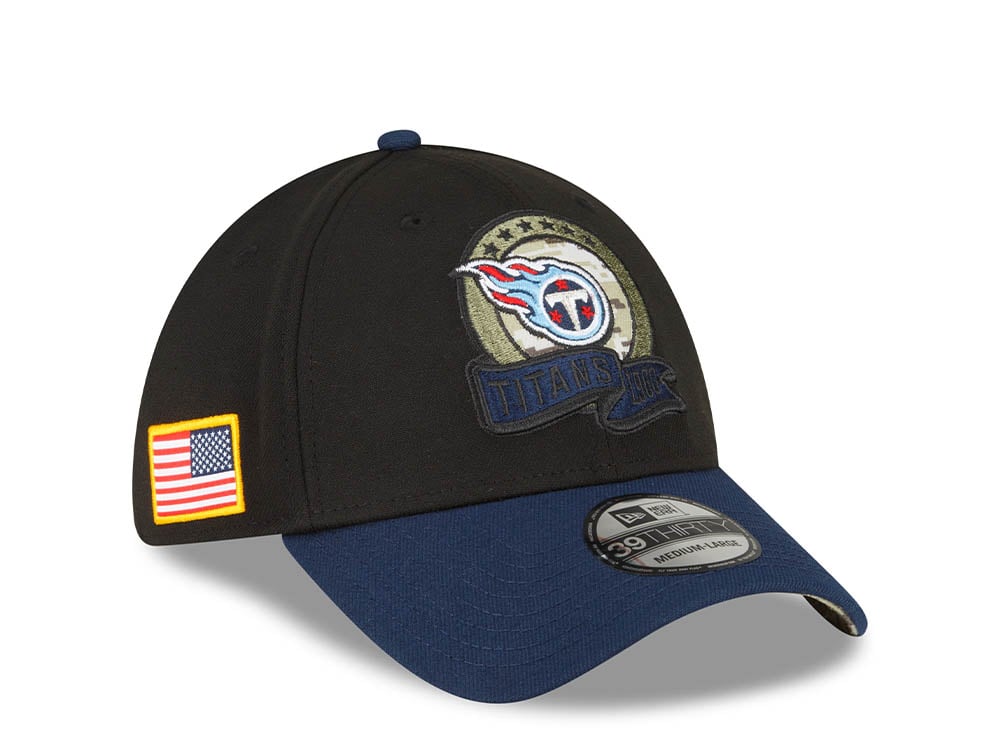 New Era Tennessee Titans Salute to Service 2022 39Thirty Stretch Cap