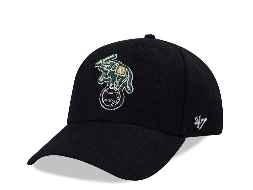 47Brand Oakland Athletics Cooperstown Black MVP Snapback Cap