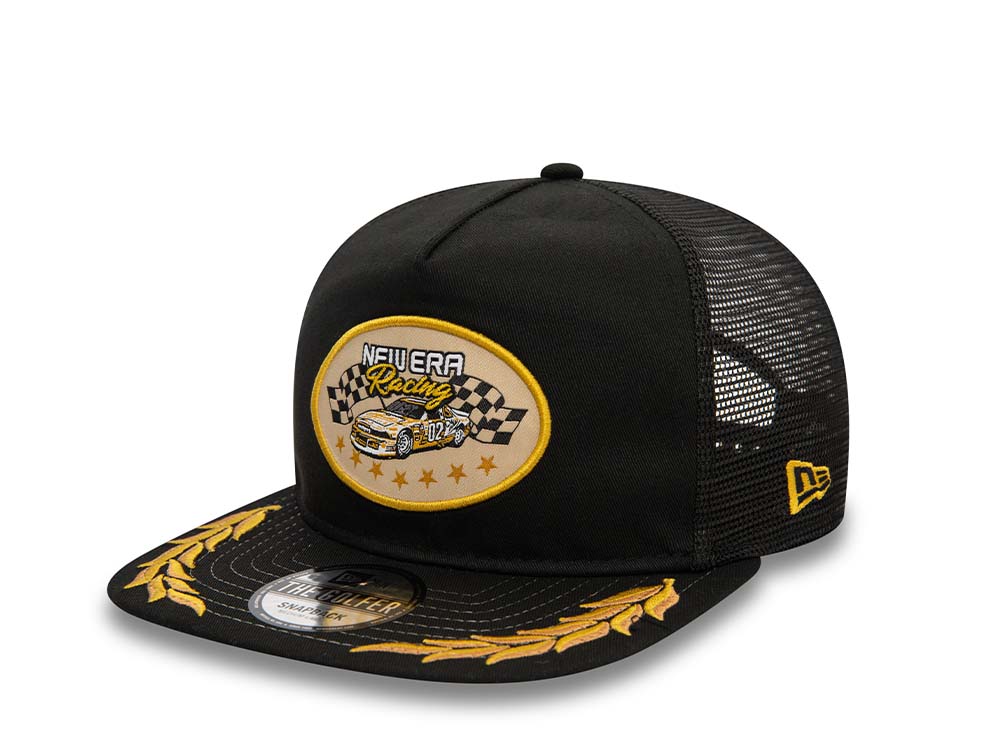 New Era Motorsport Racing Trucker Golfer Snapback Cap