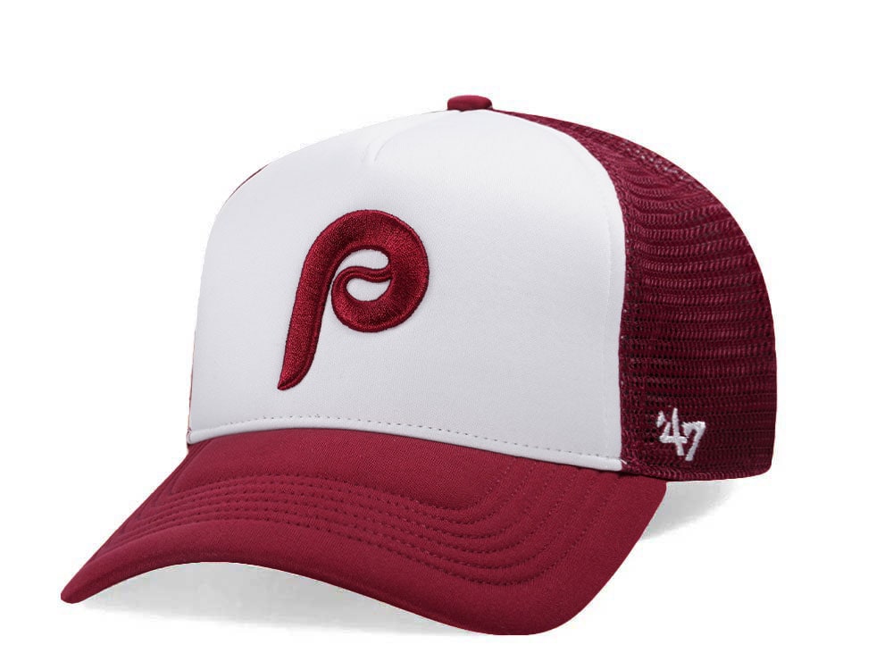 47Brand Philadelphia Phillies Vintage Foam Offside Trucker Snapback Cap