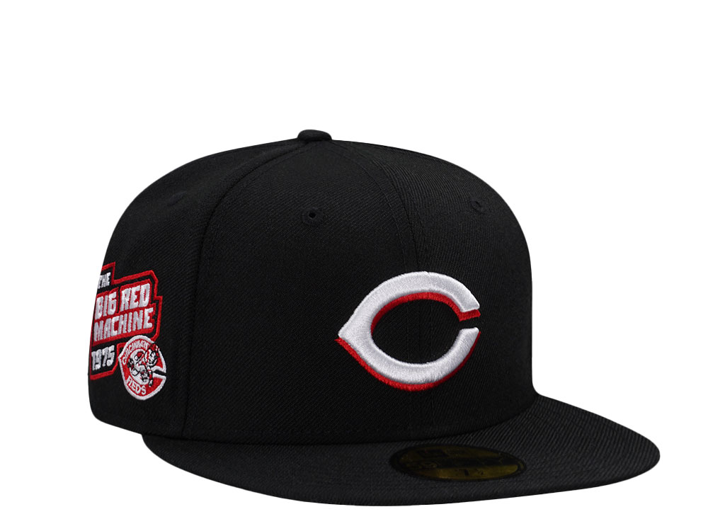 New Era Cincinnati Reds Big Red Machine 1975 Black Wool Edition 59Fifty Fitted Cap