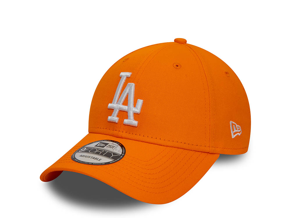 New Era Los Angeles Dodgers League Essential Orange 9Forty Strapback Cap