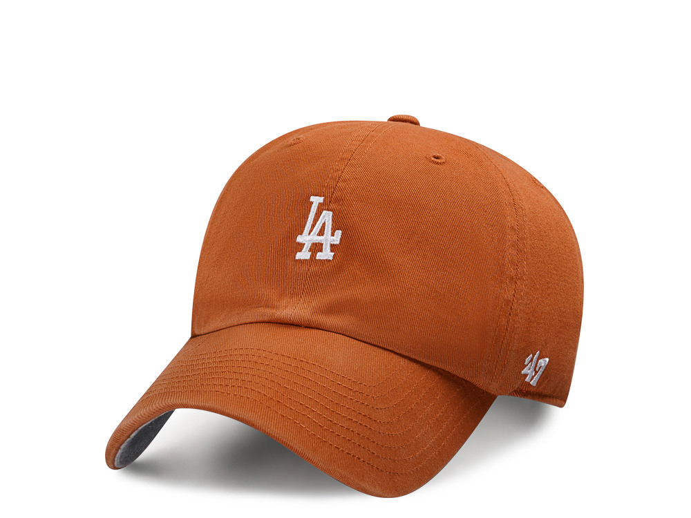 47Brand Los Angeles Dodgers Burnt Orange Base Runner Clean up Strapback Cap