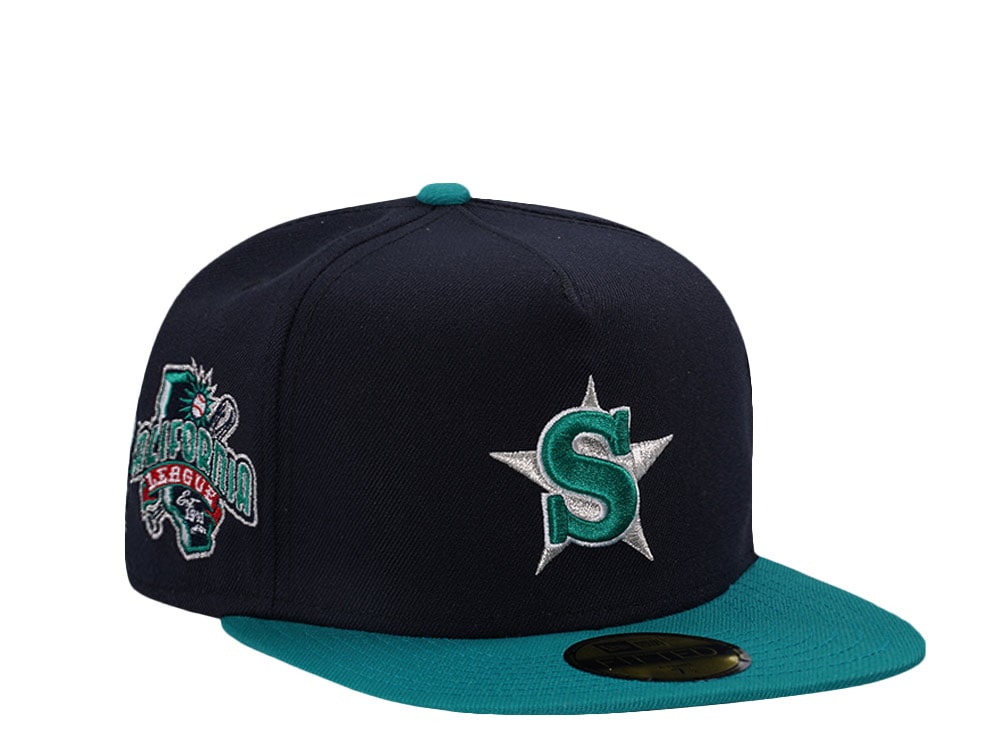 New Era San Bernadino Spirits California League Navy Two Tone Edition A Frame 59Fifty Fitted Cap