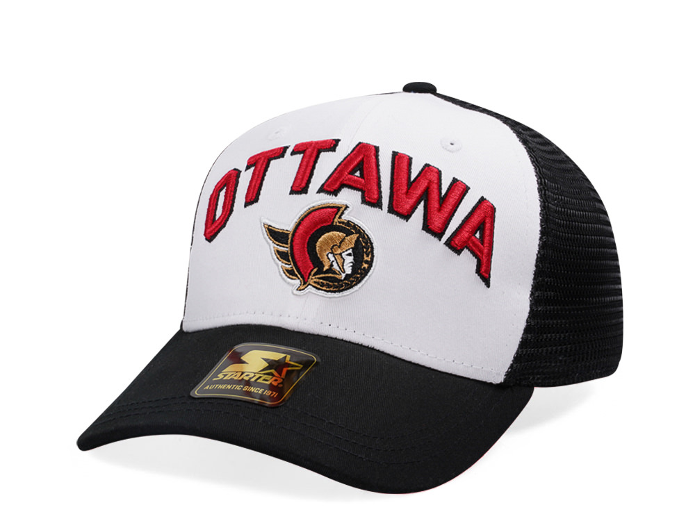 Starter Ottawa Senators Penalty Curved Trucker Snapback Hat