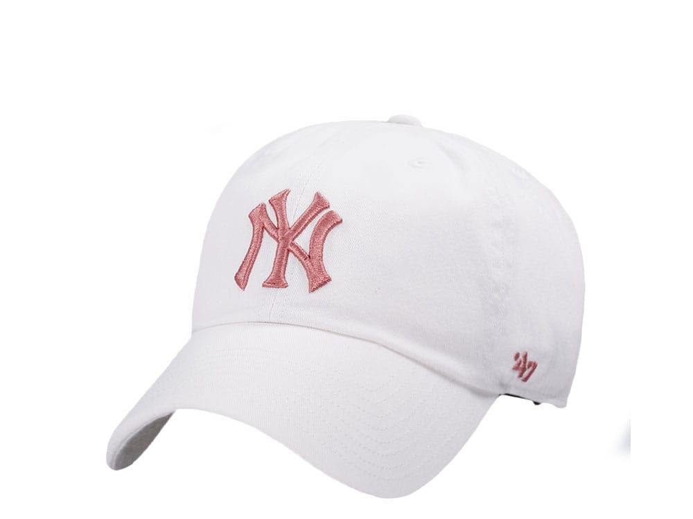 47Brand New York Yankees Classic White Clean up Snapback Cap