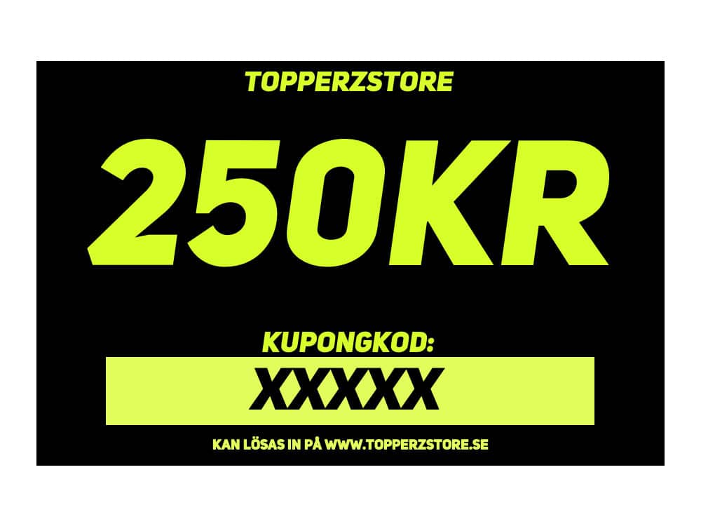 TOPPERZSTORE presentkort 250 SEK