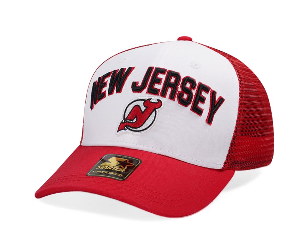 Starter New Jersey Devils Penalty Curved Trucker Snapback Hat