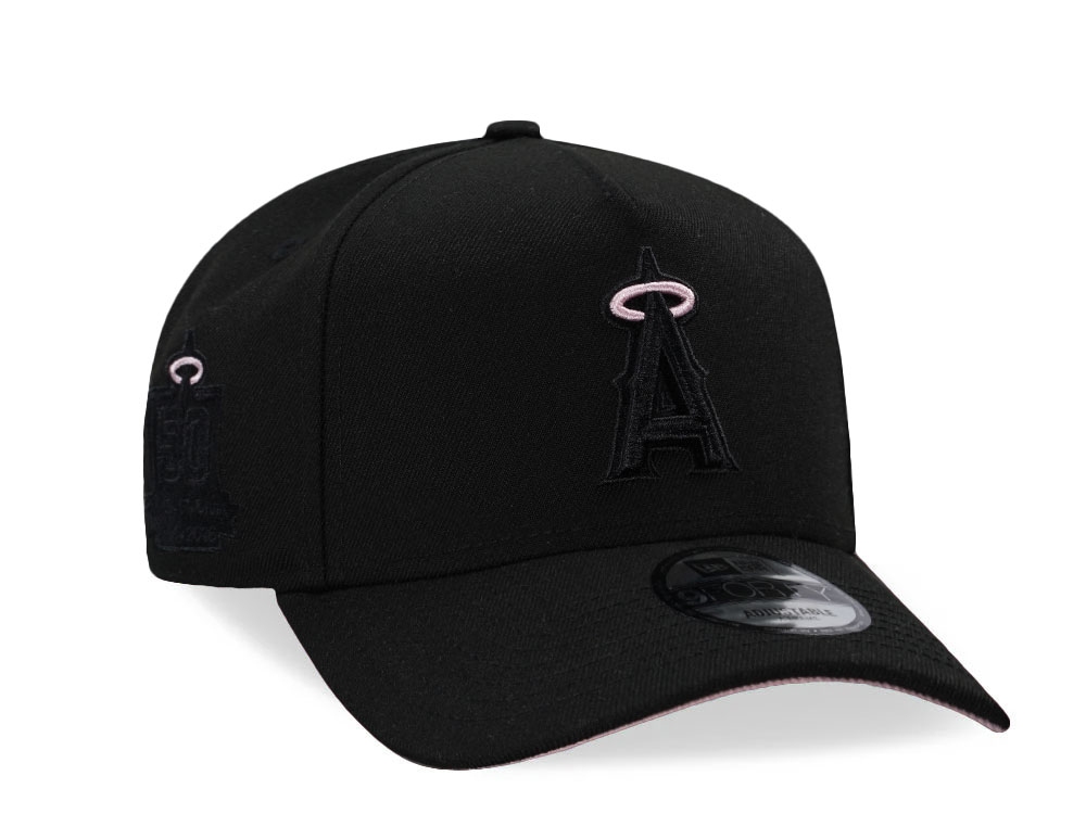 New Era Anaheim Angels 50th Anniversary Black Pink Edition 9Forty A Frame Snapback Cap