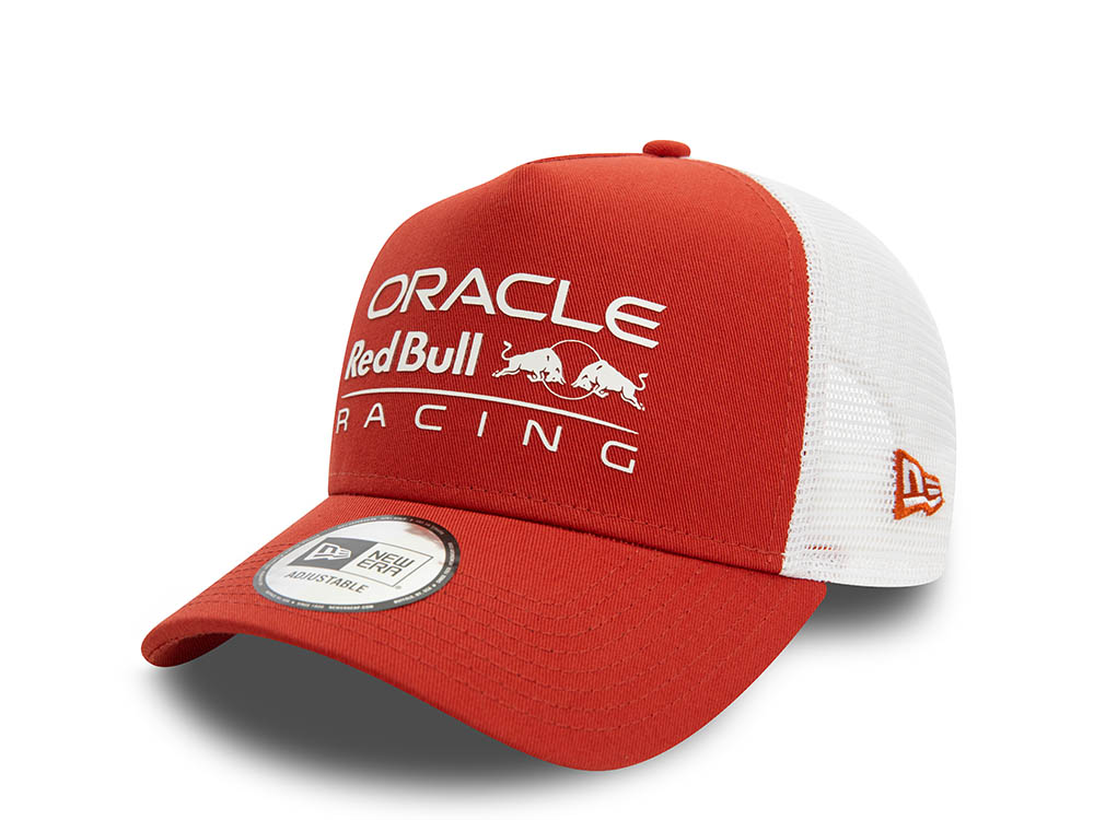 New Era Oracle Red Bull Racing Rust Trucker A Frame Snapback Cap