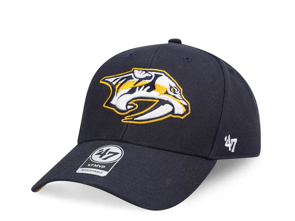 47Brand Nashville Predators Navy Ballpark MVP Snapback Cap