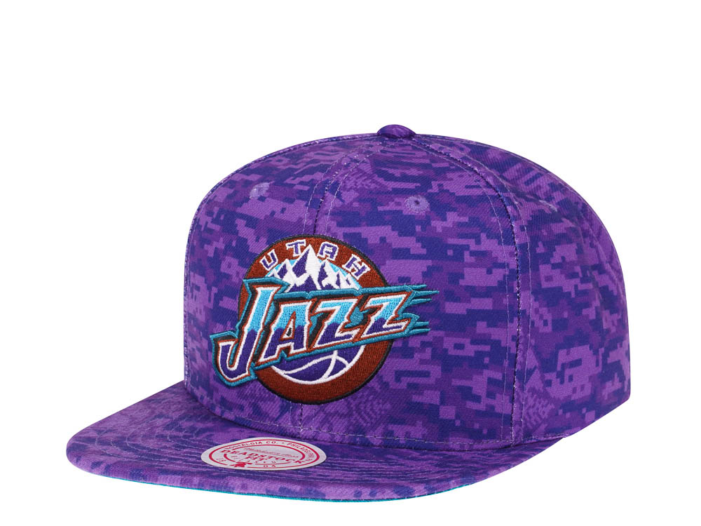 Mitchell & Ness Utah Jazz NBA Team Digi Camo Hardwood Classic Snapback Cap