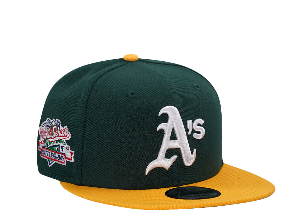 New Era Oakland Athletics World Series 1989 Dark Green Two Tone Edition 9Fifty Snapback Cap