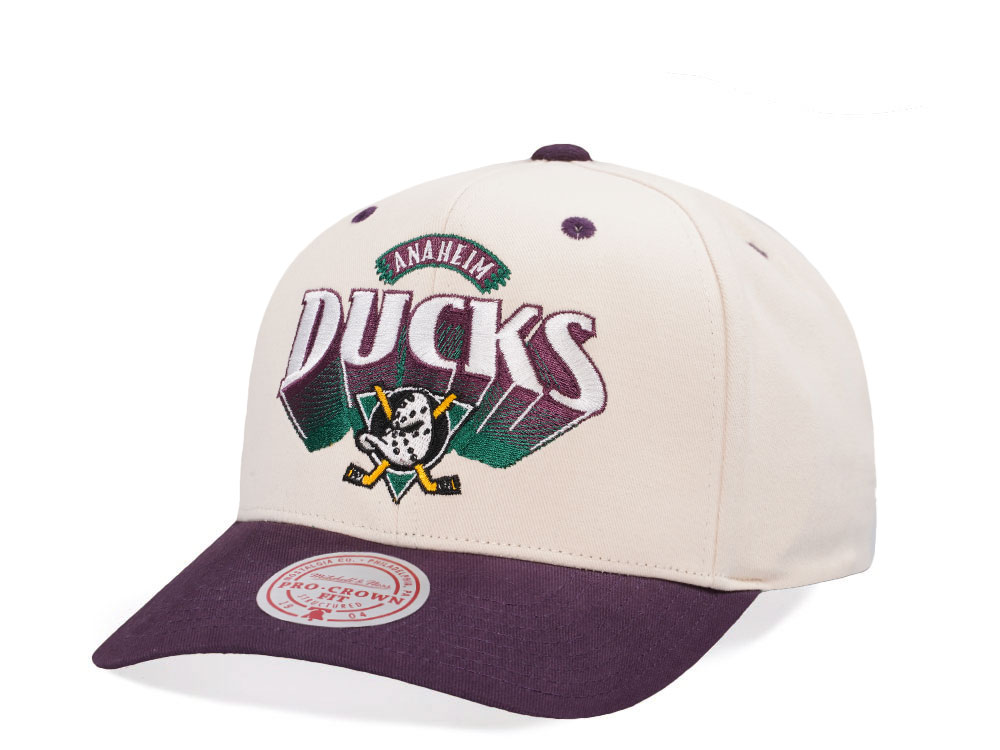 Mitchell & Ness Anaheim Ducks Horizon Two Tone Pro Crown Fit Snapback Cap