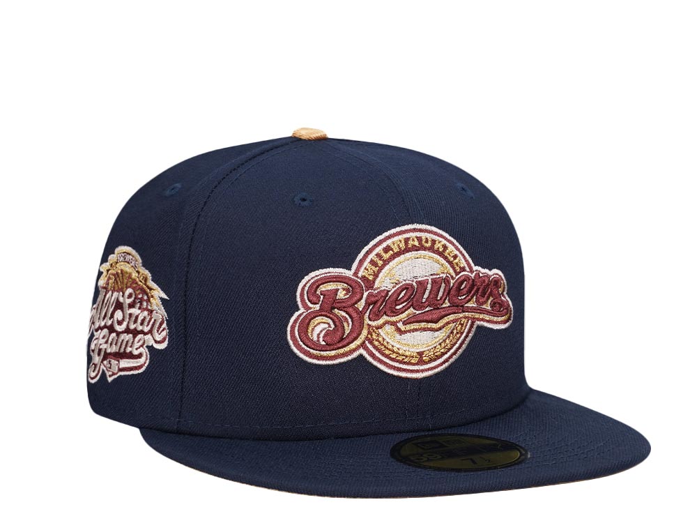 New Era Milwaukee Brewers All Star Game 2002 Cool Gold Edition 59Fifty Fitted Cap