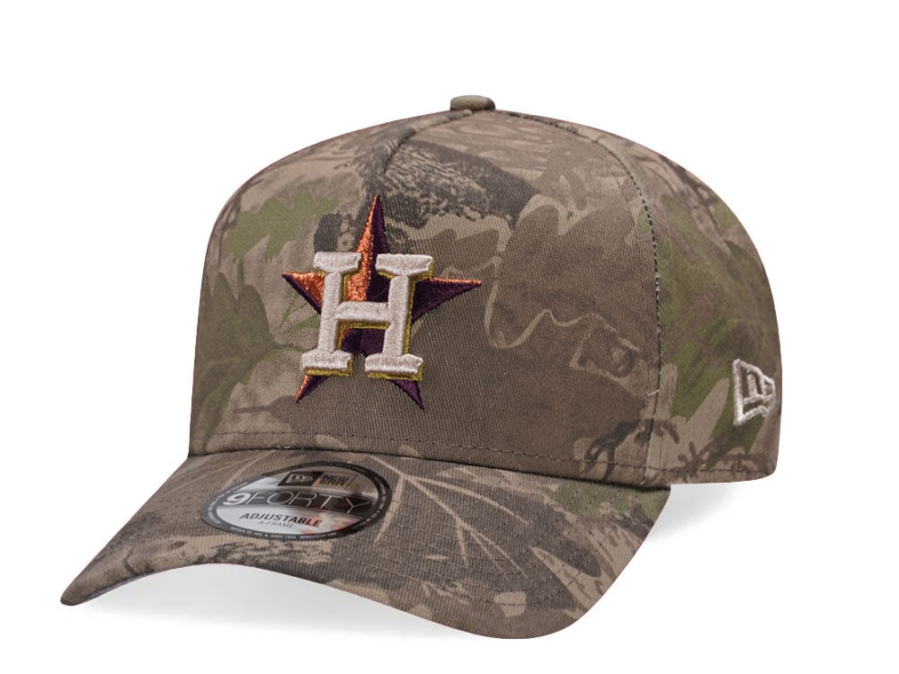 New Era Houston Astros Leaf Camo Copper 9Forty A Frame Snapback Cap