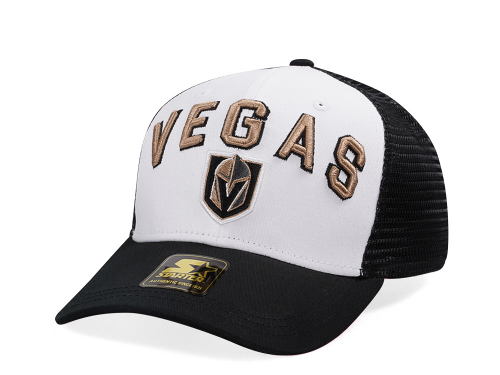 Starter Vegas Golden Knights Penalty Curved Trucker Snapback Hat