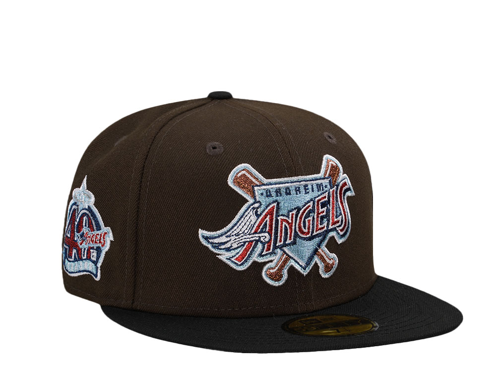 New Era Anaheim Angels 40th Anniversary Coffee Two Tone Edition 59Fifty Fitted Cap