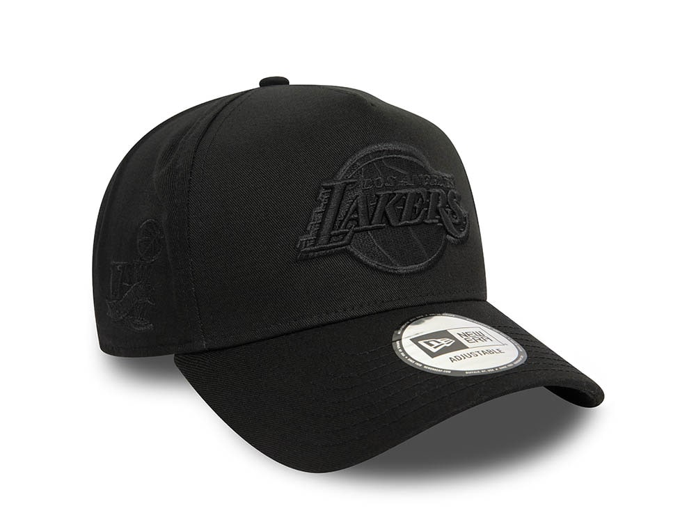 New Era Los Angeles Lakers Monochrome Black A Frame Snapback Cap