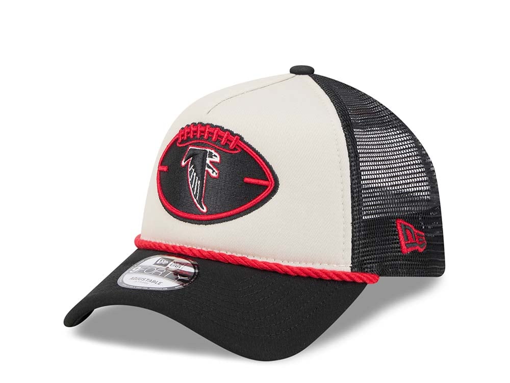 New Era Atlanta Falcons Sideline 2024 9Forty A Frame Trucker Snapback Cap