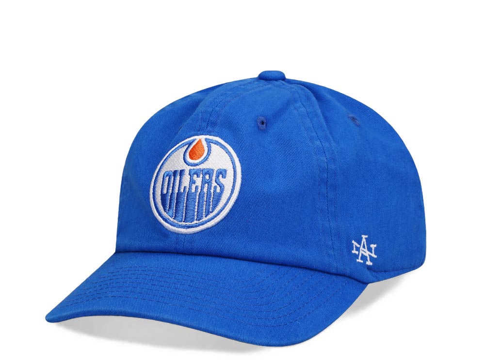 American Needle Edmonton Oilers All Blue Ballpark Dadhat Strapback Cap