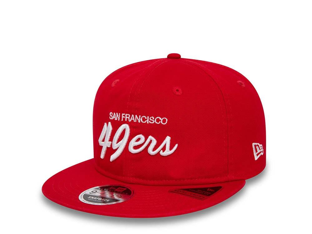 New Era San Francisco 49ers Retro Red 9Fifty Retro Crown Snapback Cap