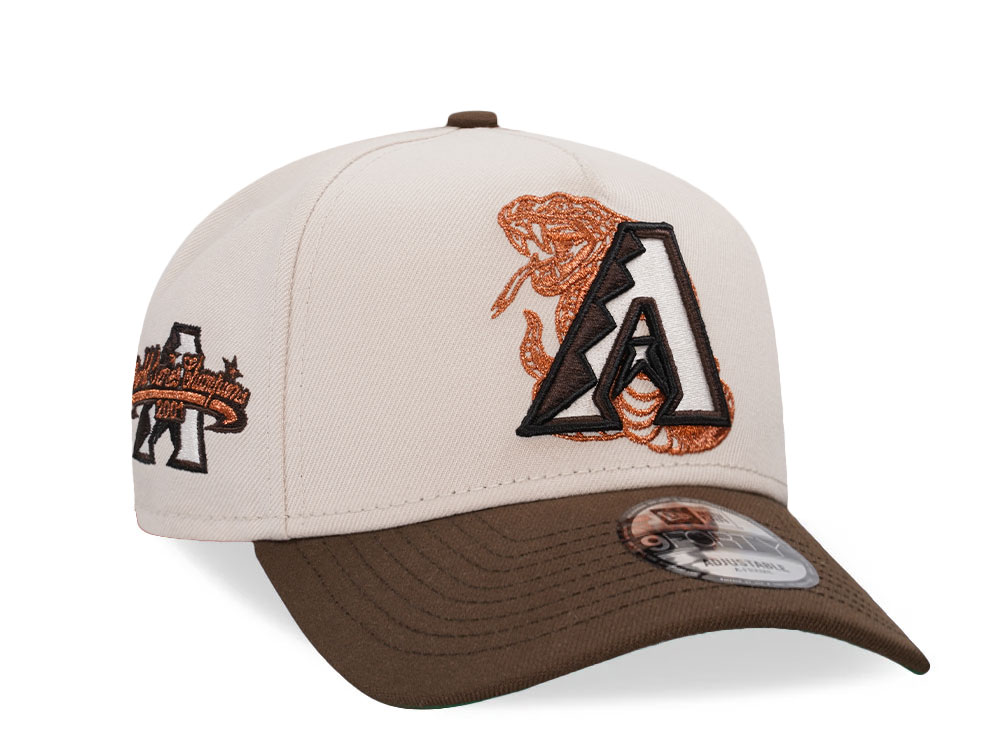 New Era Arizona Diamondbacks World Series Champions 2001 Copper Two Tone 9Forty A Frame Snapback Cap