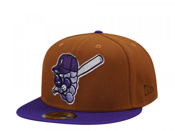 New Era Jamestown Jammers Peanut Two Tone Edition 59Fifty Fitted Cap